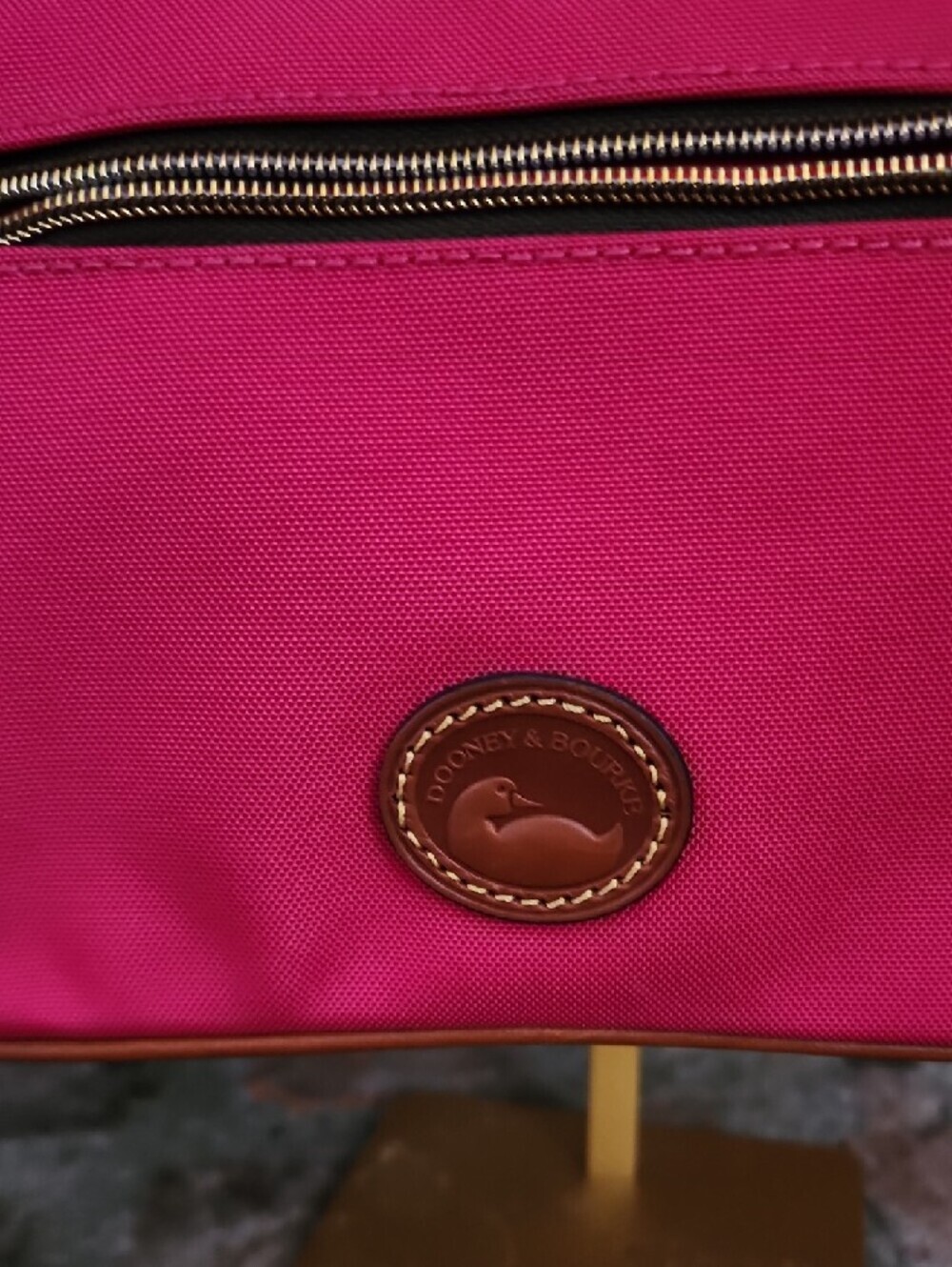 NWT Dooney & Bourke Pink Nylon Mini Hobo Bag Y2K Preppy Purse - Picture 2 of 14